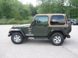 1997 Moss Green Pearl Jeep Wrangler Sahara 4x4 #33745178