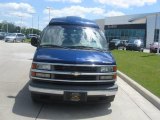 2002 Indigo Blue Metallic Chevrolet Express 1500 Passenger Conversion Van #33745259