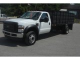 2008 Oxford White Ford F550 Super Duty XL Regular Cab Chassis Stake Truck #33745270