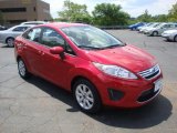 2011 Red Candy Metallic Ford Fiesta SE Sedan #33802322