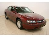 2002 Dark Carmine Red Metallic Chevrolet Impala  #33882628