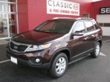 2011 Dark Cherry Kia Sorento LX #33923333