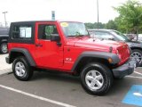 2007 Flame Red Jeep Wrangler X 4x4 #33936022