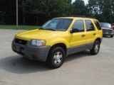 2001 Chrome Yellow Metallic Ford Escape XLS #33936163