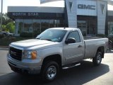 2007 Silver Birch Metallic GMC Sierra 2500HD SLE Regular Cab 4x4 #33935713