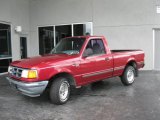 Electric Red Metallic Ford Ranger in 1993