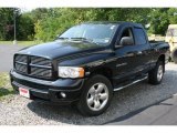 2005 Black Dodge Ram 1500 SLT Quad Cab 4x4 #33936281