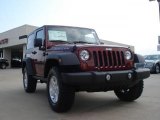 2010 Red Rock Crystal Pearl Jeep Wrangler Rubicon 4x4 #33987202