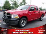 2010 Flame Red Dodge Ram 1500 ST Quad Cab #33986845