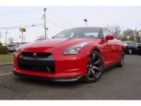 2009 Solid Red Nissan GT-R Premium #3405623