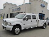 2007 Oxford White Ford F550 Super Duty Lariat Crew Cab 4x4 Chassis Fifth Wheel #33986961