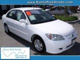 2004 Taffeta White Honda Civic Hybrid Sedan #33986891