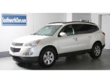 2011 White Diamond Tricoat Chevrolet Traverse LT AWD #34095656