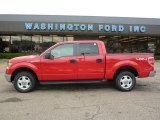 2009 Bright Red Ford F150 XLT SuperCrew 4x4 #34168228