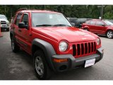 2004 Flame Red Jeep Liberty Sport 4x4 #34168745