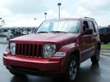 2008 Inferno Red Crystal Pearl Jeep Liberty Sport #34242112