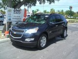 2011 Dark Blue Metallic Chevrolet Traverse LT #34319875