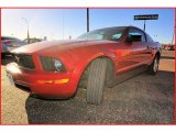 2008 Dark Candy Apple Red Ford Mustang V6 Deluxe Coupe #3425402