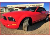 2008 Torch Red Ford Mustang V6 Deluxe Convertible #3425400