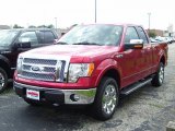 2010 Red Candy Metallic Ford F150 Lariat SuperCab 4x4 #34319758