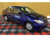 2005 Fiji Blue Pearl Honda Civic Value Package Sedan #34320141