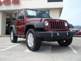2010 Red Rock Crystal Pearl Jeep Wrangler Sport 4x4 #34320168