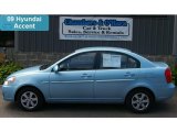 2009 Ice Blue Hyundai Accent GLS 4 Door #34355754