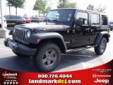 2010 Black Jeep Wrangler Unlimited Mountain Edition 4x4 #34392224