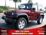 2010 Red Rock Crystal Pearl Jeep Wrangler Sport 4x4 #34392228