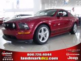 Dark Candy Apple Red Ford Mustang in 2009