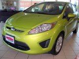 2011 Lime Squeeze Metallic Ford Fiesta SE Hatchback #34392047