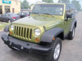 2007 Rescue Green Metallic Jeep Wrangler Rubicon 4x4 #34392140