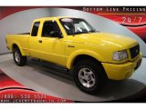 2001 Chrome Yellow Ford Ranger Edge SuperCab 4x4 #34392143