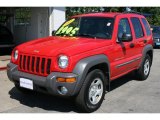 2003 Flame Red Jeep Liberty Sport 4x4 #34392898