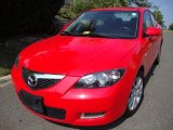 2007 True Red Mazda MAZDA3 i Sport Sedan #34447506