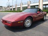 1986 Dark Red Metallic Chevrolet Corvette Convertible #34447420