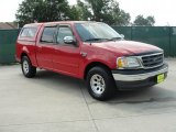 Bright Red Ford F150 in 2001
