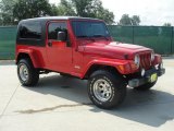 2004 Flame Red Jeep Wrangler Unlimited 4x4 #34447139