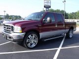 Dark Toreador Red Metallic Ford F250 Super Duty in 2004