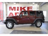 2010 Red Rock Crystal Pearl Jeep Wrangler Unlimited Sport 4x4 #34513593