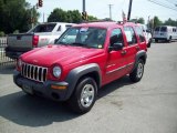 2003 Flame Red Jeep Liberty Sport 4x4 #34582035