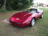 1990 Dark Red Metallic Chevrolet Corvette Convertible #34581871