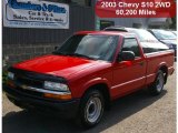 2003 Victory Red Chevrolet S10 Regular Cab #34581651