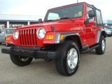 2005 Flame Red Jeep Wrangler X 4x4 #34643061
