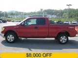 2010 Red Candy Metallic Ford F150 XLT SuperCab 4x4 #34643063