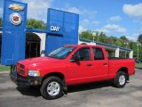 2004 Flame Red Dodge Ram 1500 SLT Quad Cab 4x4 #34643161