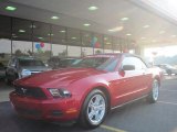 2010 Red Candy Metallic Ford Mustang V6 Convertible #34643492