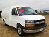 2010 Summit White Chevrolet Express Cutaway 3500 Commercial Utility Van #34582348