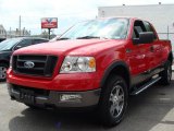 2005 Bright Red Ford F150 FX4 SuperCab 4x4 #34642861
