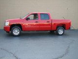 2010 Victory Red Chevrolet Silverado 1500 LT Crew Cab #34643312